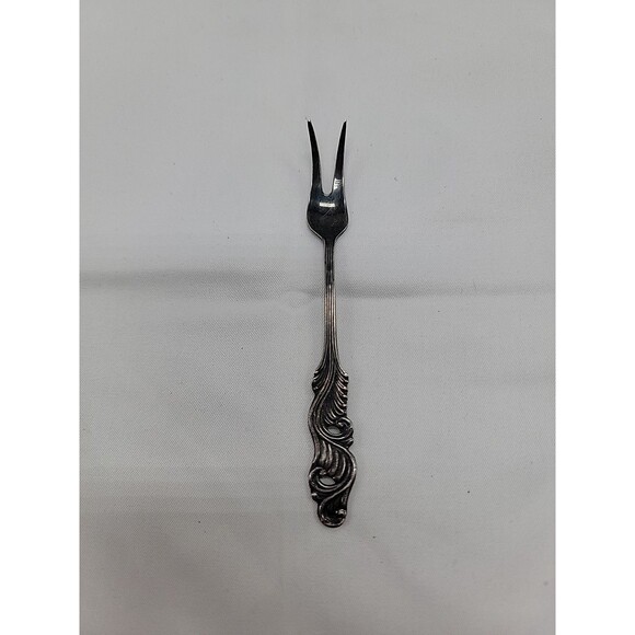 Vintage 4" EPNS Appetizer Fork Silver Made In Sweeden - Picture 1 of 4
